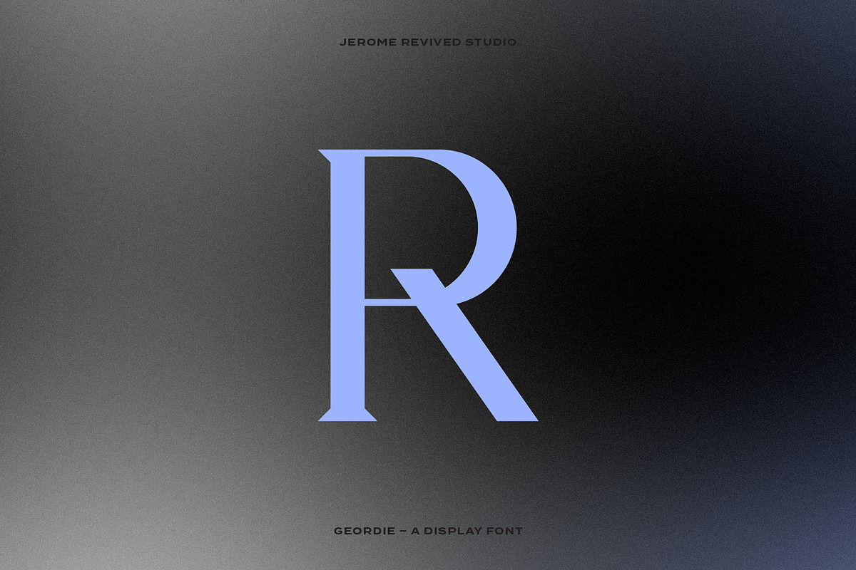 Geordie Display Font, a Serif Font by JeromeRevivedStudio (Photo 4 of 5)