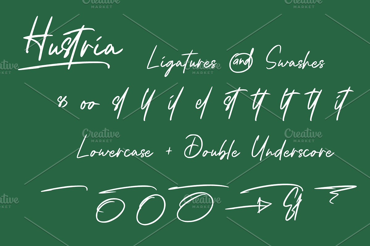 Hustria - Script Font, a Script Font by prps.std (Photo 7 of 7)