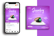 Jewelry Exhibition Social Media post, a Social Media Template by Vectorzone (Thumbnail 1 of 3)