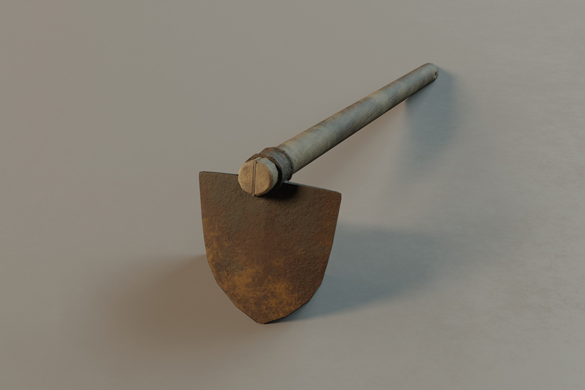 Hoe rust, an Object 3D Model by mockupzz (Photo 3 of 7)