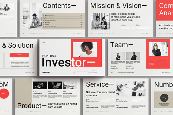 Minimal Business Investor Pitch Deck preview 6