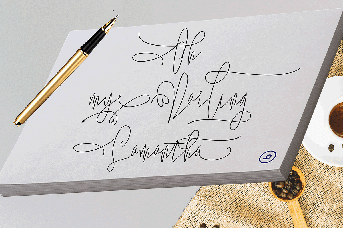 Lovellyana comes with 10 Elegant, a Script Font by Deniz86 (Photo 5 of 10)
