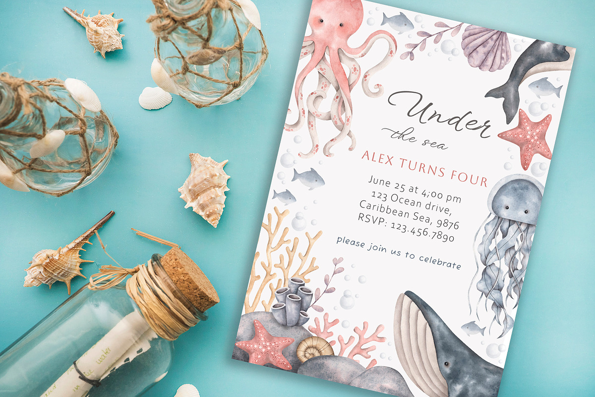 Under the sea, an Illustration by NellyaEgorova (Photo 7 of 13)