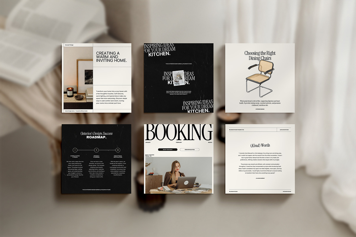 Interior Design Instagram Kit, a Social Media Template by Wildnun Studio (Photo 9 of 12)