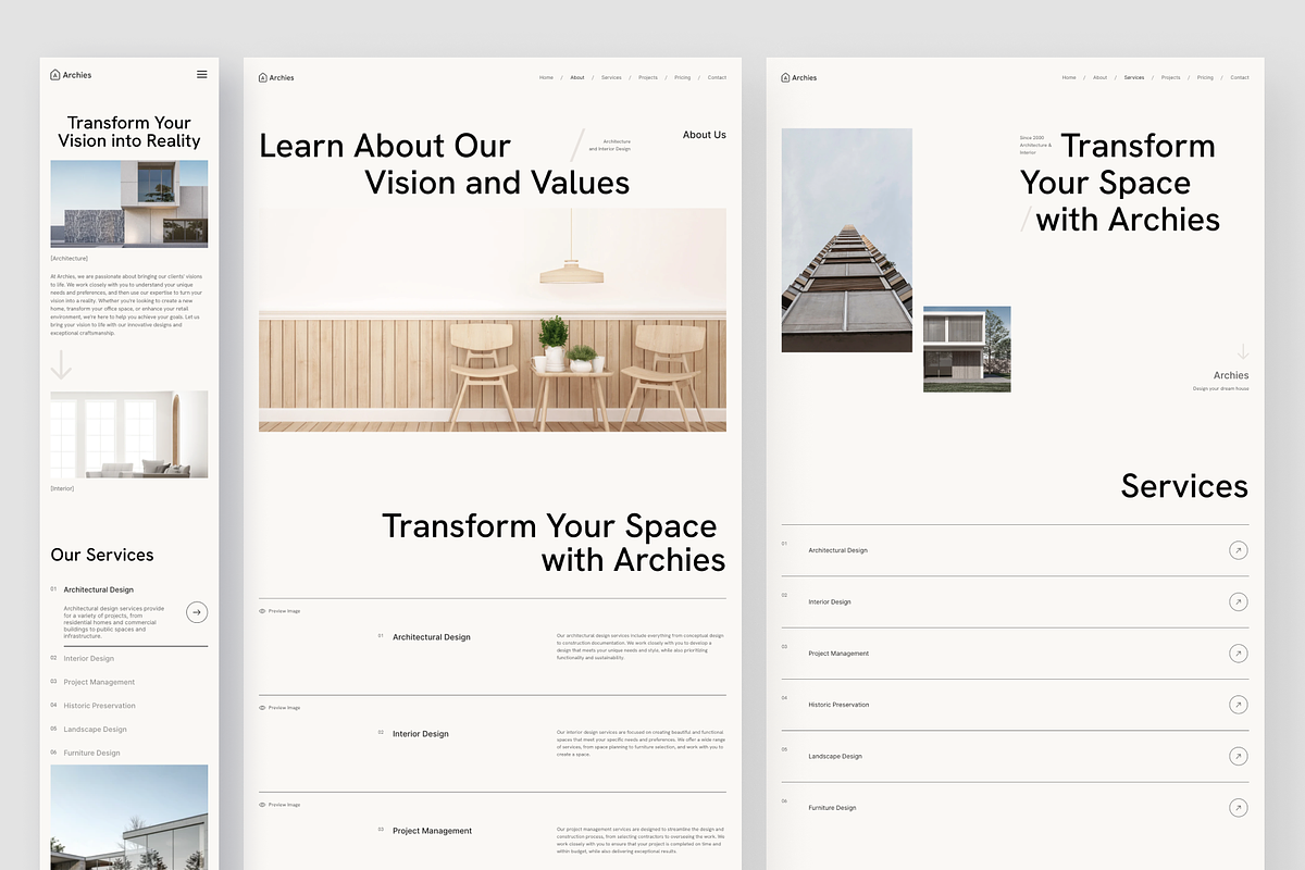Archies - Architecture Framer, a Websites & App Template by peterdraw (Photo 4 of 7)