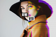 Distorted Glitch Photo Effect, a Layer Style Add-On by iDoodle Studio (Thumbnail 2 of 4)