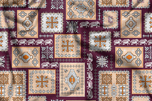 Ethnic Moroccan Patchwork Pattern