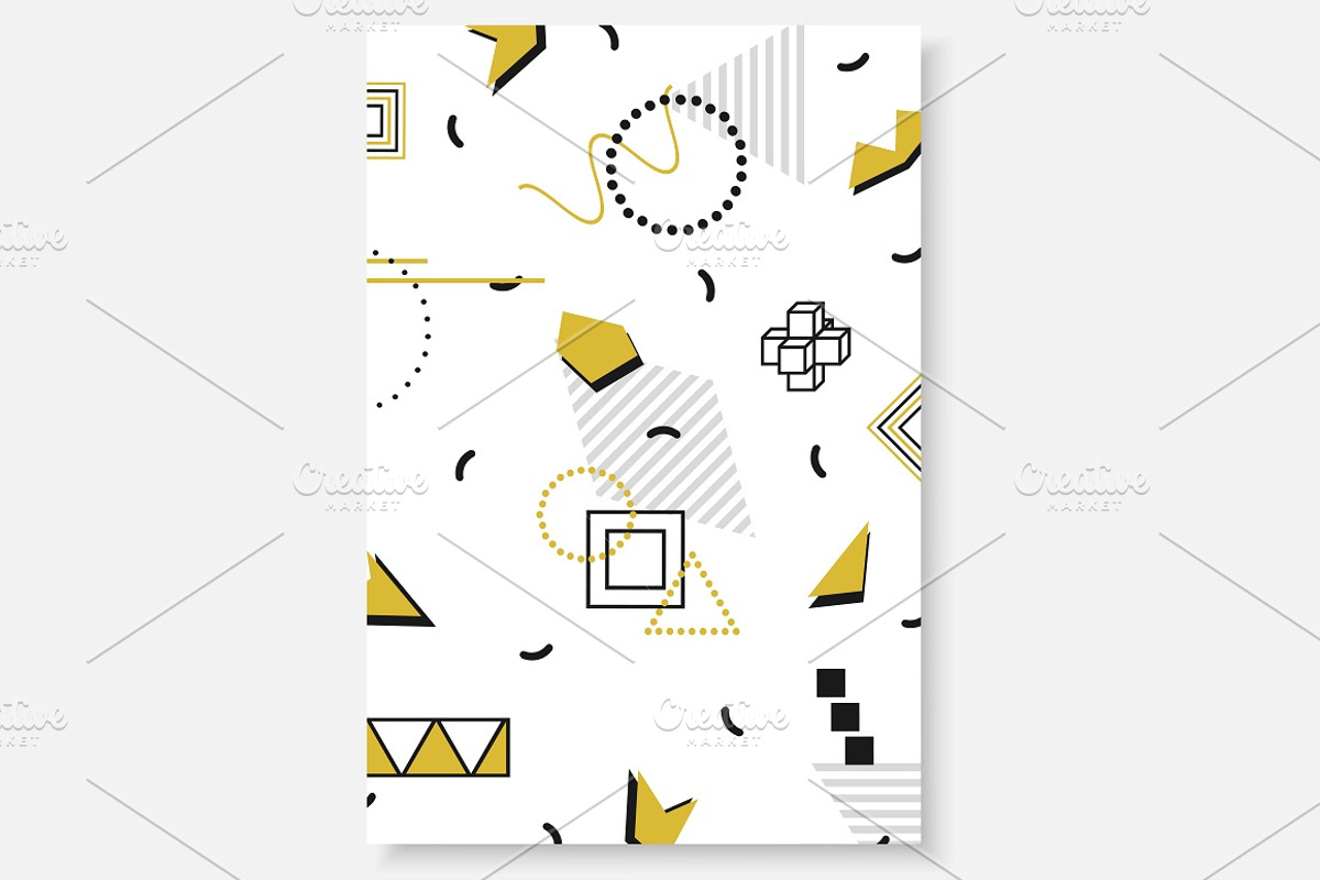 Trendy templates. Fashion 80-90s, a Brochure Template by ExpressShop (Photo 5 of 5)