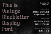 Grublack - Vintage Blackletter Font, a Blackletter Font by Drizy (Thumbnail 3 of 10)