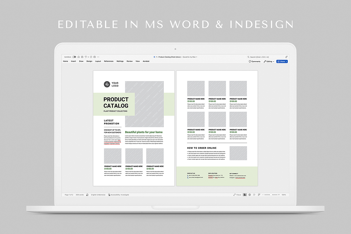 Product Catalog Sheet, a Flyer Template by Leaflove (Photo 5 of 5)