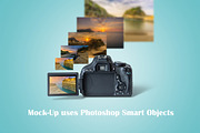 DSLR Camera MockUp, a Product Mockup by Zabiegala MP (Thumbnail 2 of 6)