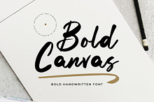 Bold Canvas - Handwritten Font