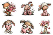 Whimsical Spring Animals Clipart, an Illustration by CreationArt (Thumbnail 6 of 6)