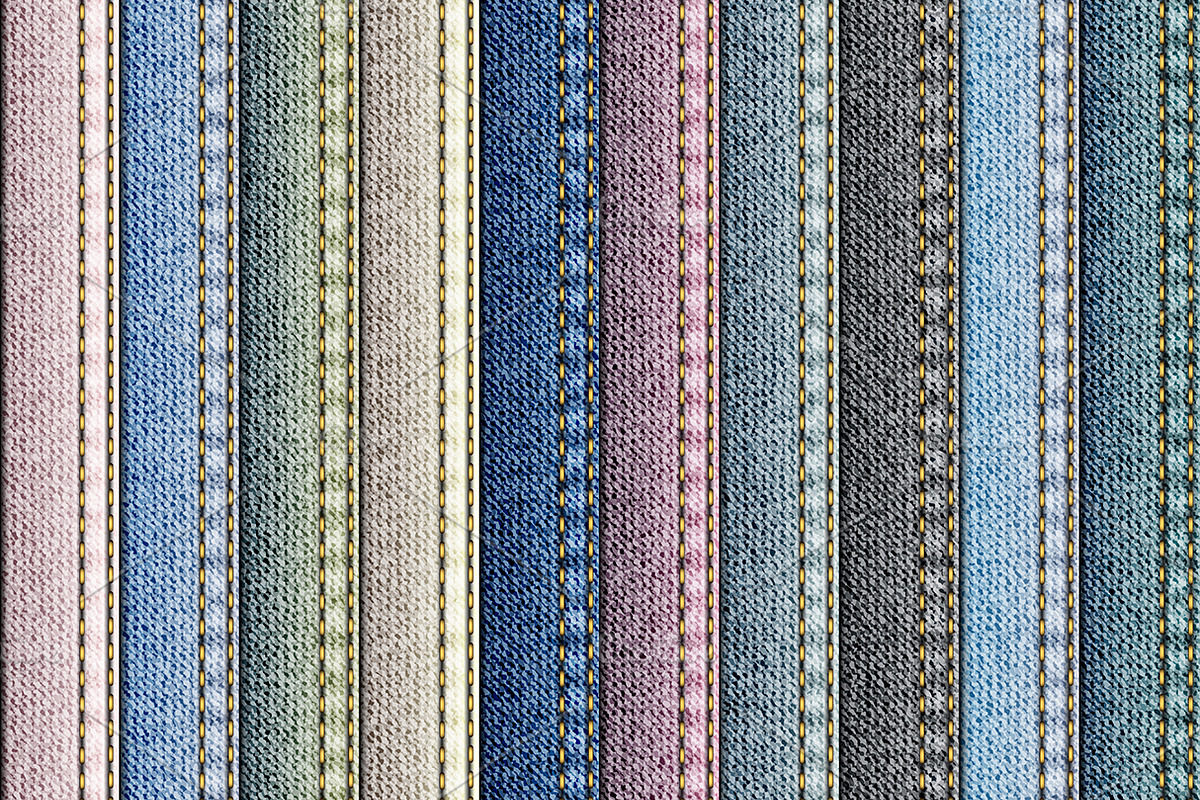 10 Denim vector patterns, a Pattern Graphic by tkdesign (Photo 7 of 13)