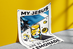 My Jesus He Be Making Lemonade, an Illustration by Darts Lines