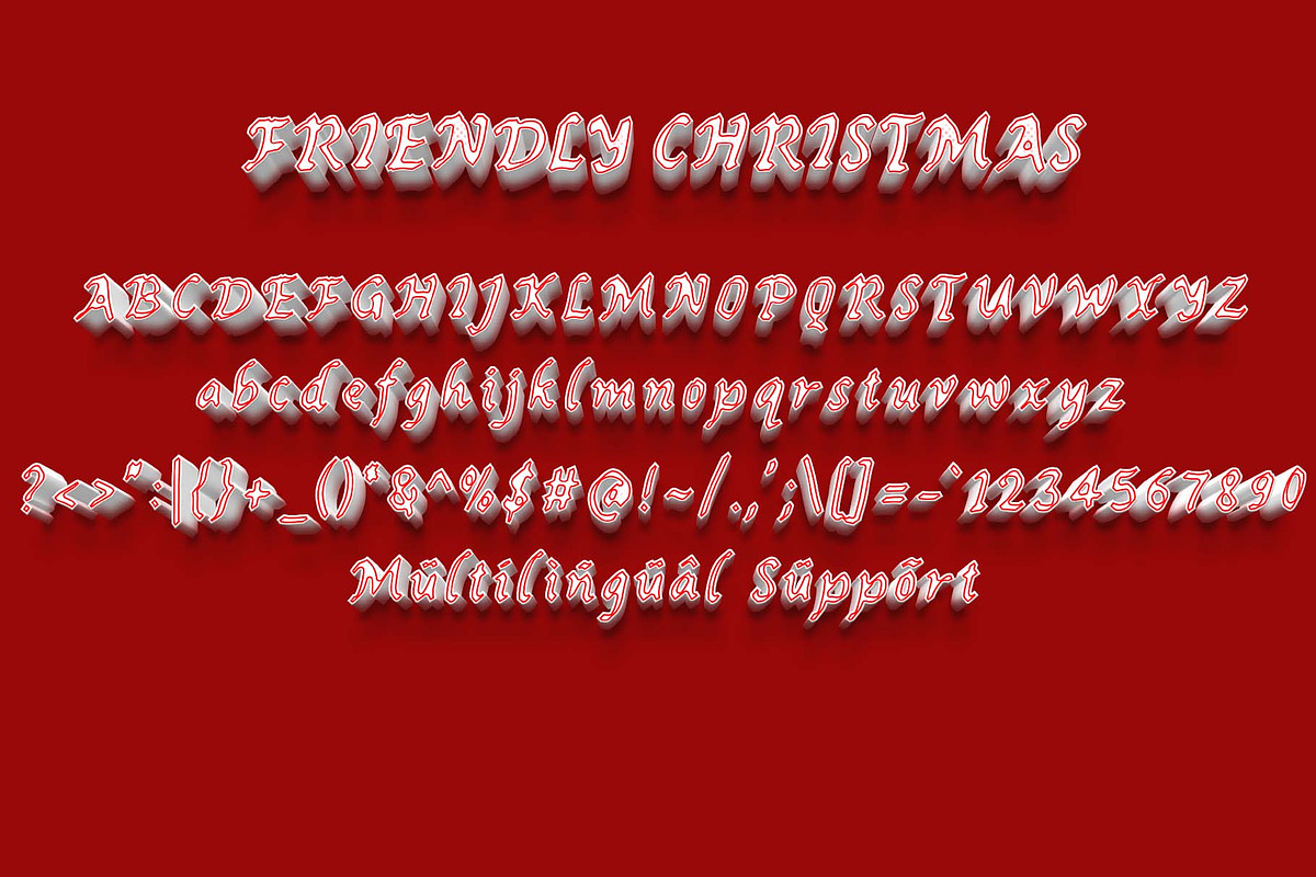 Friendly Christmas, a Blackletter Font by Yoga Letter (Photo 5 of 5)