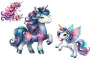 Fantasy Unicorn Clipart, an Illustration by Designworld (Thumbnail 6 of 7)