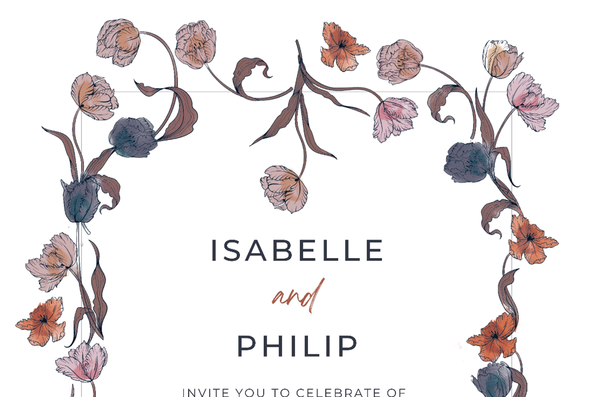 Vintage Botanical Wedding Invitation, an Invitation Template by ForeverPrint (Photo 4 of 6)