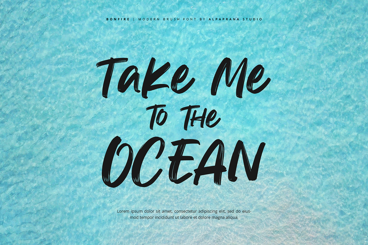 Bonfire - Modern Brush Font, a Handwritten Font by Alpaprana (Photo 6 of 13)