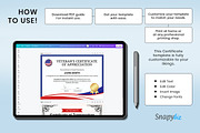American Service Certificate Canva, a Card Template by Snapybiz (Thumbnail 10 of 11)