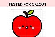 Kawaii Baby Apple SVG Bundle | Cute, an Illustration by TheHitShop (Thumbnail 5 of 7)