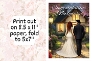 Wedding Printable Card PNG, a Card Template by Pixels N Bows (Thumbnail 3 of 3)