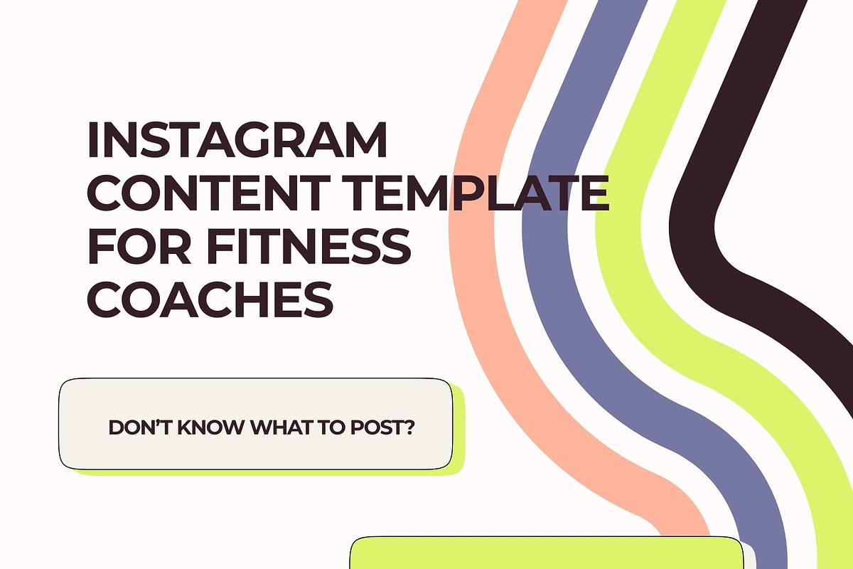 Fitness Coach Canva Templates 60, a Social Media Template by MOAROShop (Photo 2 of 10)