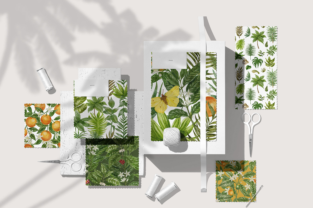 Tropical Botanical Seamless Pattern, a Pattern Graphic by mila_leev (Photo 2 of 8)