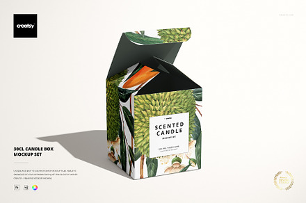 30cl Candle Box Mockup Set
