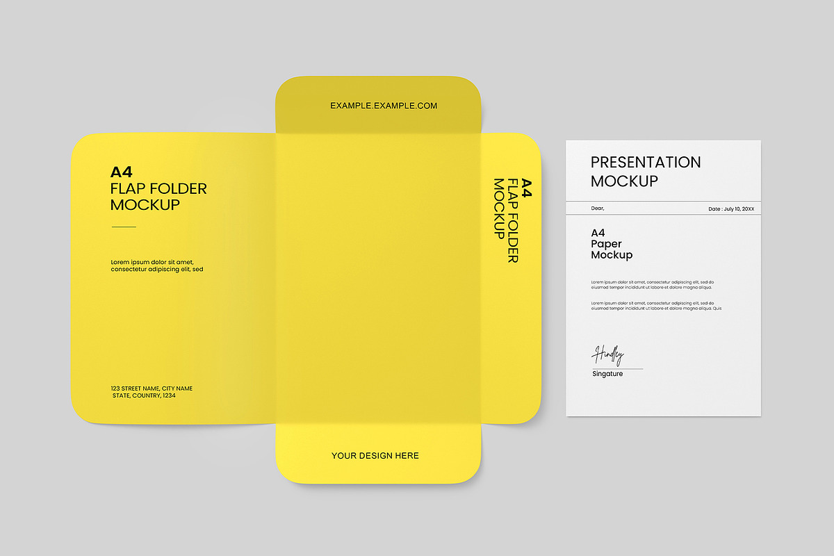 Presentation File Folder Mockup, an Advertising Mockup by graphypix (Photo 1 of 4)