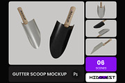 Gutter Scoop Mockup, a Household Mockup by hiddemaru (Thumbnail 1 of 4)