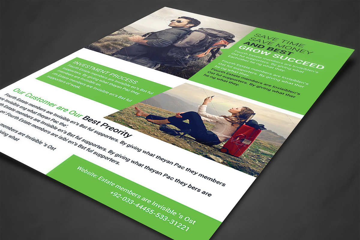 Business Firm Corporate Flyer Print, a Flyer Template by AfzaalGraphics (Photo 2 of 4)