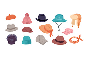 Cartoon man and woman headwear, an Object Illustration by YummyBuum