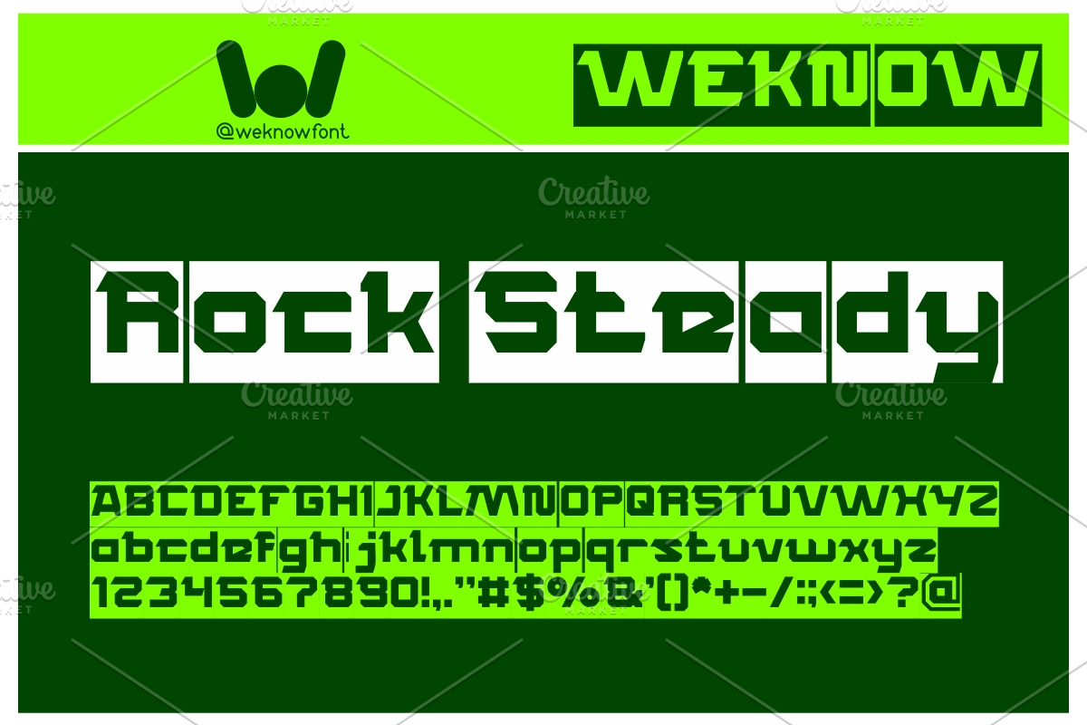 rocksteady font, a Font by weknow (Photo 5 of 5)