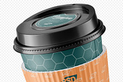 Coffee Cup & Paper Holder PSD Mockup, a Cups & Container Mockup by LoopAll (Thumbnail 2 of 5)