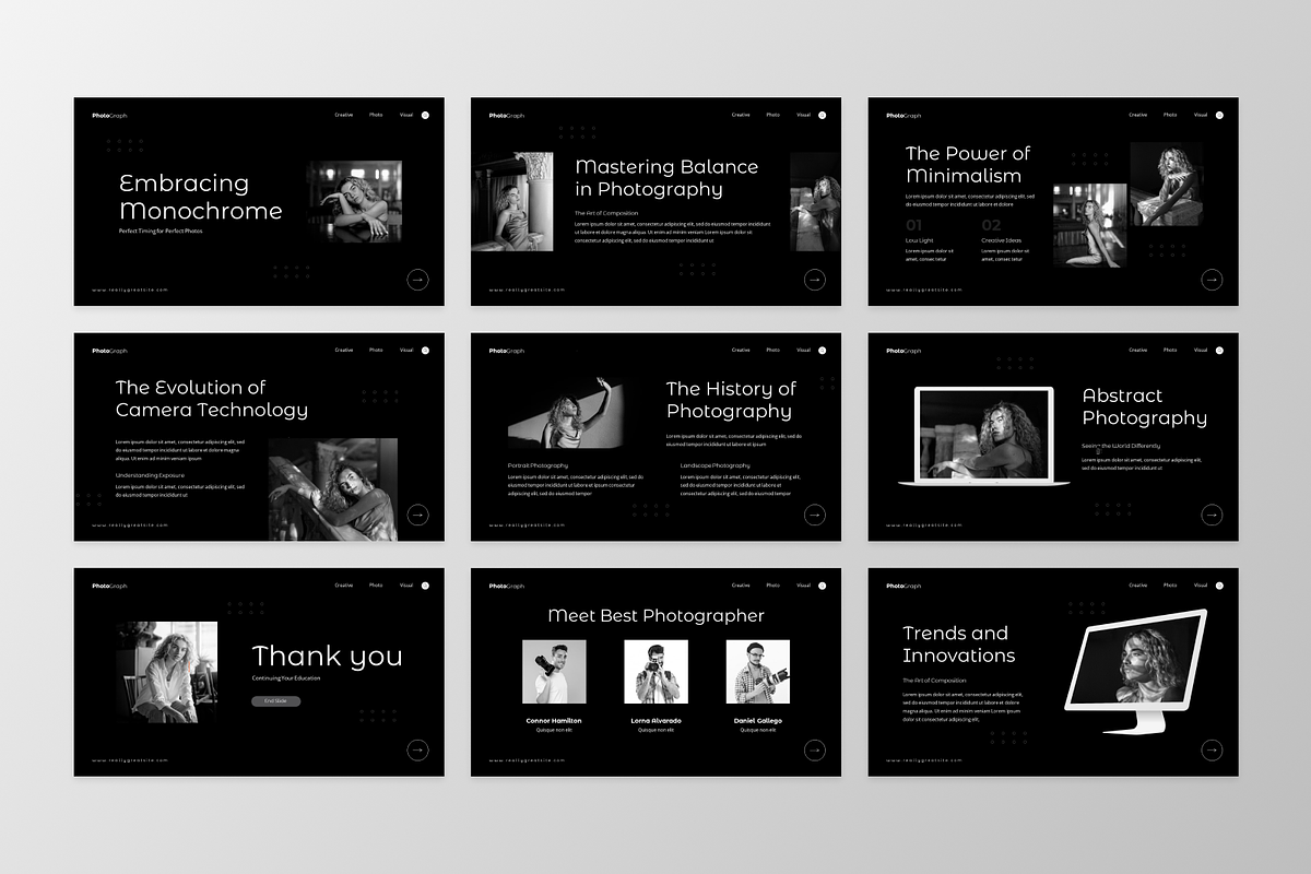Minimalist Photography Google Slide, a Presentation Template by GraphauseProject (Photo 6 of 6)