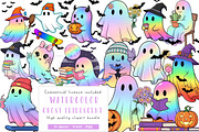 Funny Halloween Ghost Iridescent, an Illustration by CreationArt (Thumbnail 1 of 5)