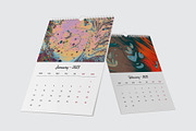 Marbling Art Calendar 2023 InDesign, a Stationery Template by Graphic Fabrica (Thumbnail 3 of 9)