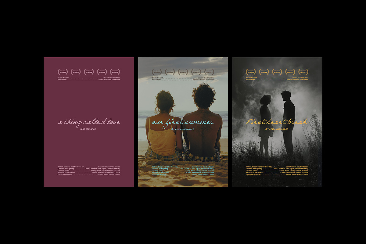 Romantic Movie Posters Collection, a Poster Template by pixelbuddha.net (Photo 2 of 7)
