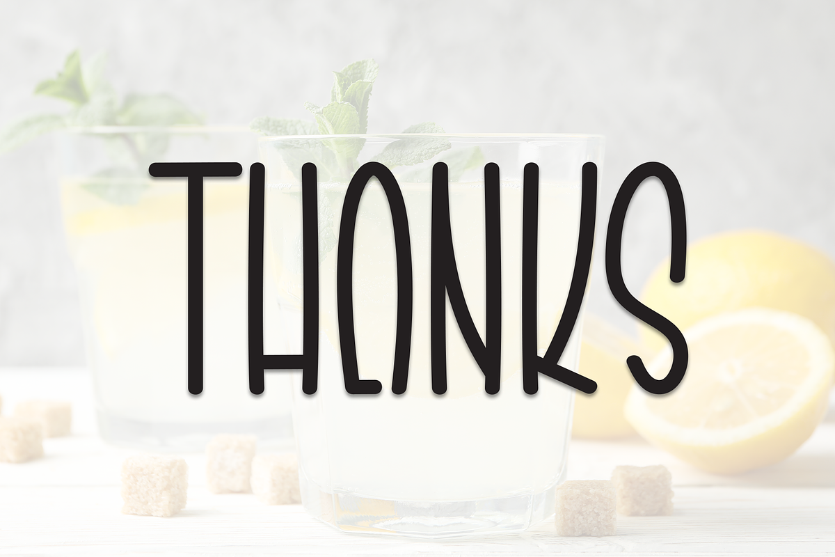Sugar Lemonade | Script Font, a Script Font by Scratchones (Photo 8 of 8)