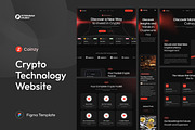 Cryptocurrency Technology Website, an UI Kit Template by peterdraw (Thumbnail 1 of 7)