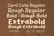 Cenil Cute Font, a Handwritten Font by Fontcamp Type Foundry (Thumbnail 9 of 23)