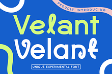 Velant Unique Experimental Font
