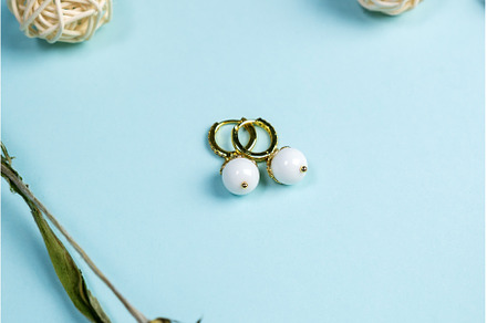 Earrings made of gold. Handmade, a Beauty & Fashion Photo by darksoul72