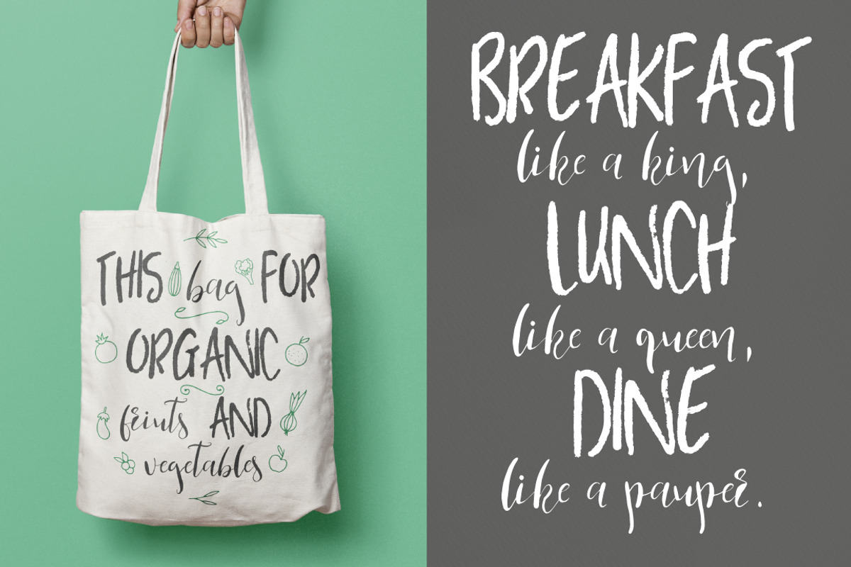 Yellow Lime Font Duo + Vector Doodle preview 4
