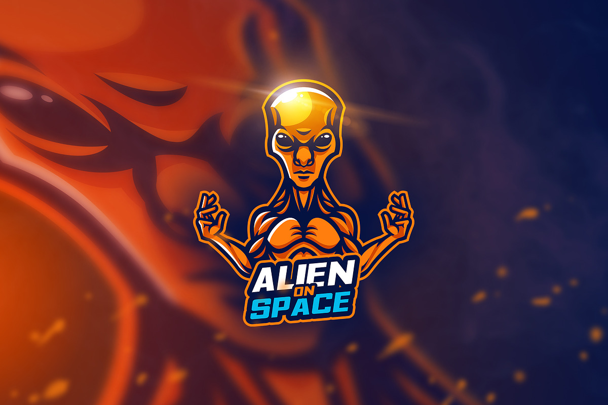 Alien - Mascot & Esport Logo, a Branding & Logo Template by AQR Studio