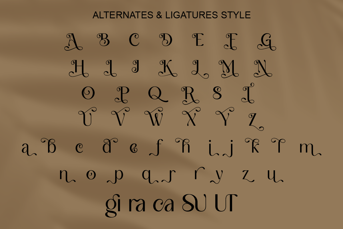 Sparkling Mellow - Elegant Serif, a Serif Font by RagamKata (Photo 8 of 9)