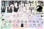Halloween Brush Stamps Procreate, a Brush Add-On by LekoArt (Thumbnail 2 of 8)