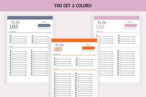 Printable To Do List To-Do Planner