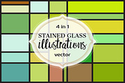 STAINED GLASS Illustrations, a Texture Graphic by ekaart (Thumbnail 5 of 5)